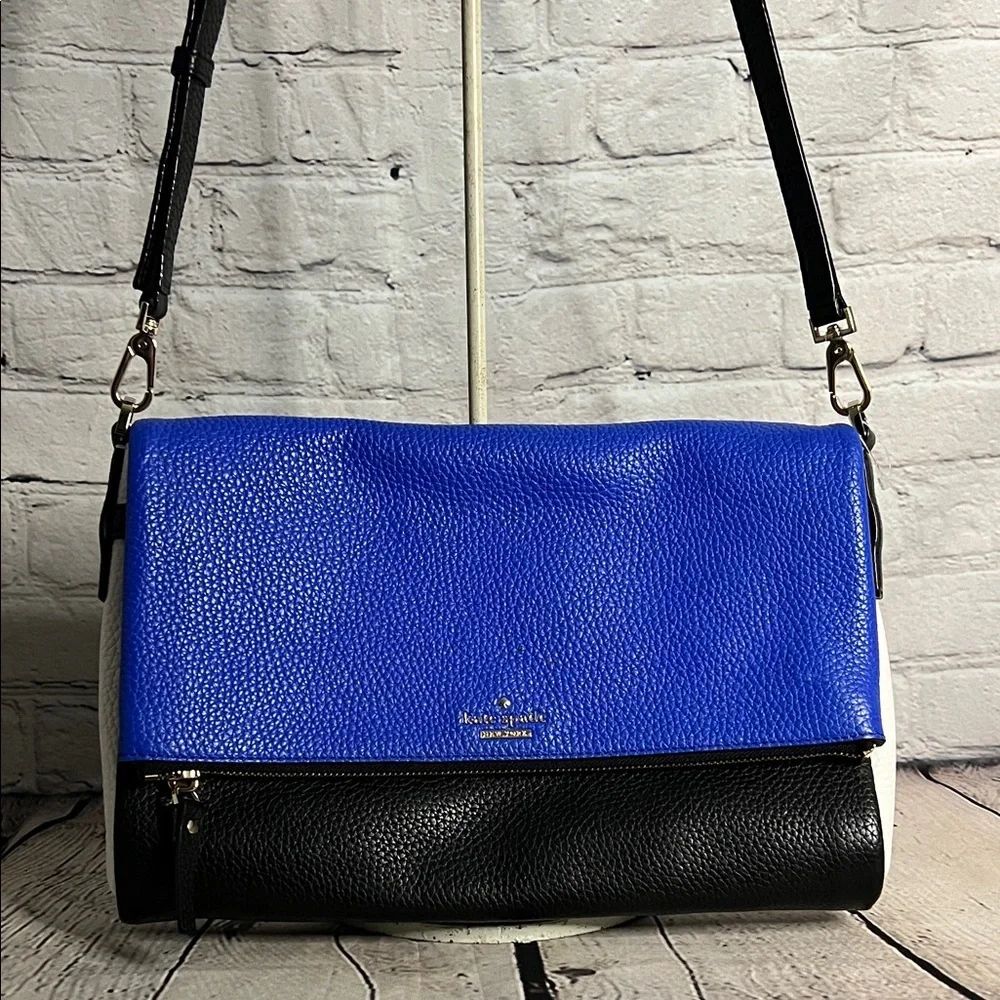 * Kate Spade Holden Street Carson crossbody bag in color-blocked pebbled leather